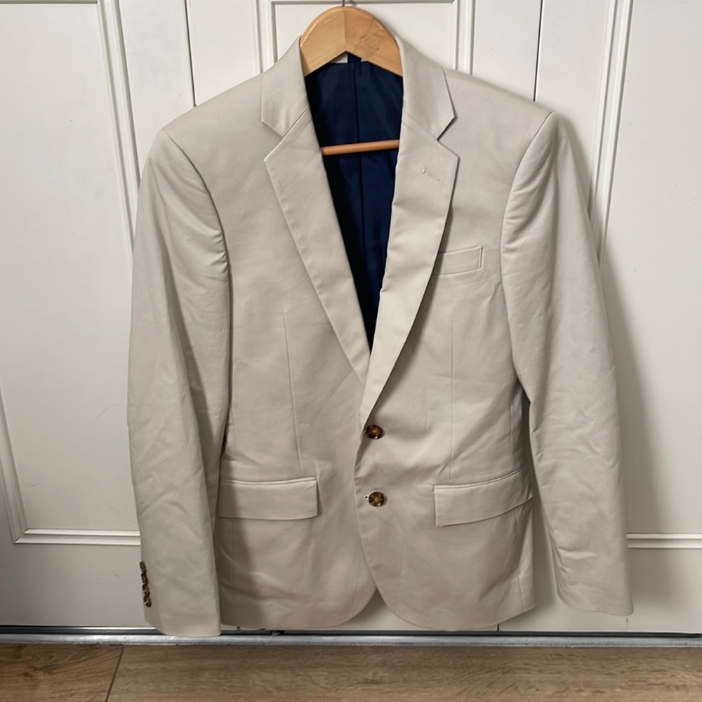 J Crew Slim Fit Tan Blazer